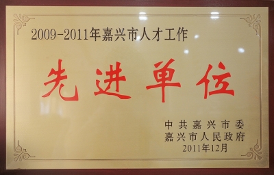 2009-2011年嘉兴市人才工作先进单位